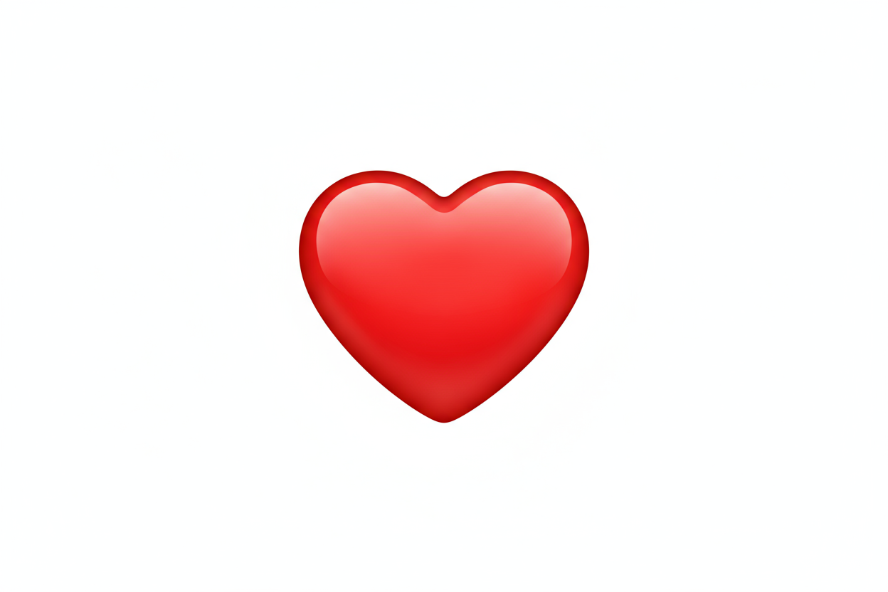 necesito la imagen de un emoyi de un corazon